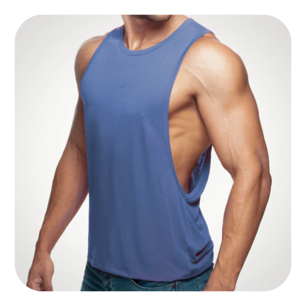 Premium Cotton Men Long Arm Hole Tank Top