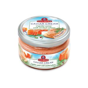 Capelin Caviar Cream with Smoked salmon