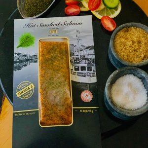 HOT SMOKED ATLANTIC SALMON (DILL MARINATED)